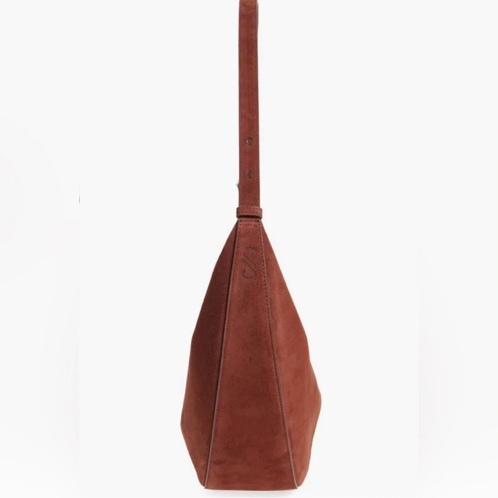 NWT $1290 Proenza Schouler Slide Suede Hobo Bag in Rust!